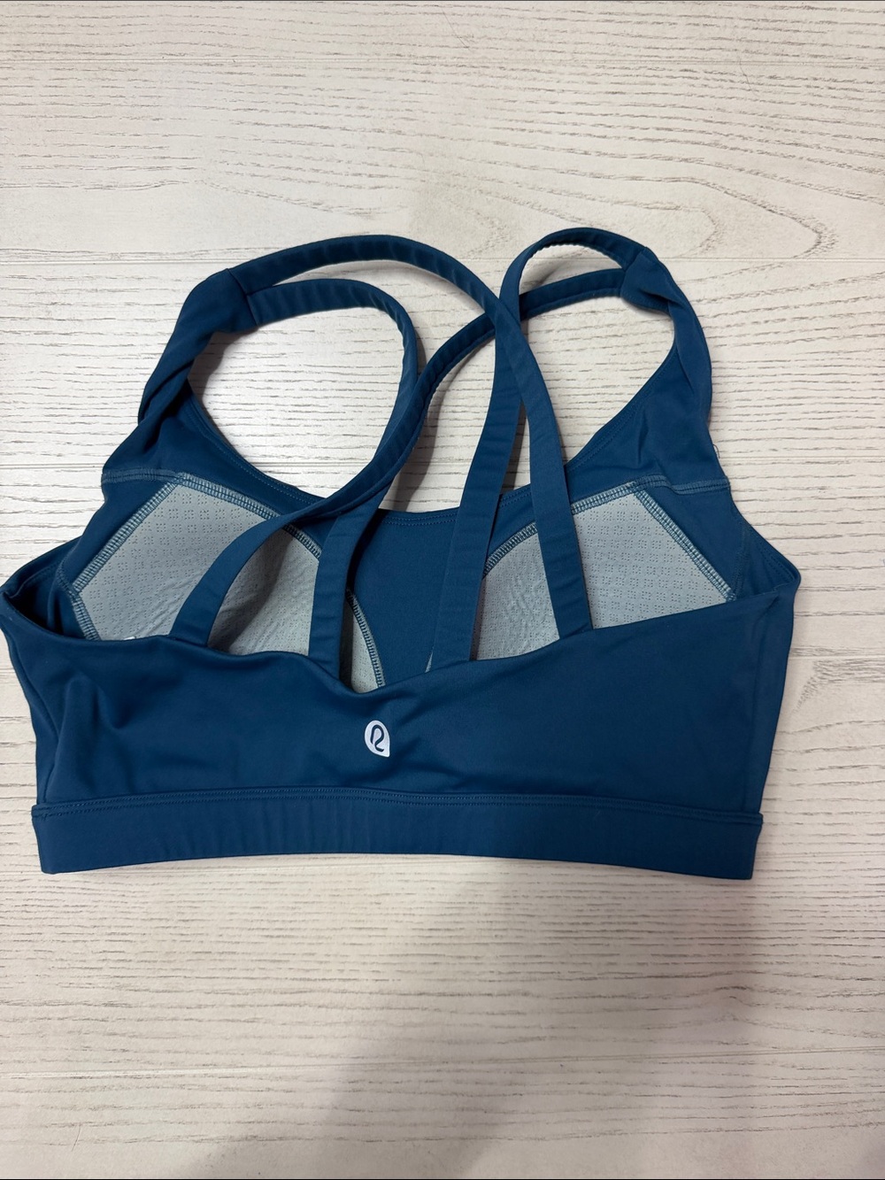 lululemon athletica Strappy Performance Sports Bra in Deep Teal